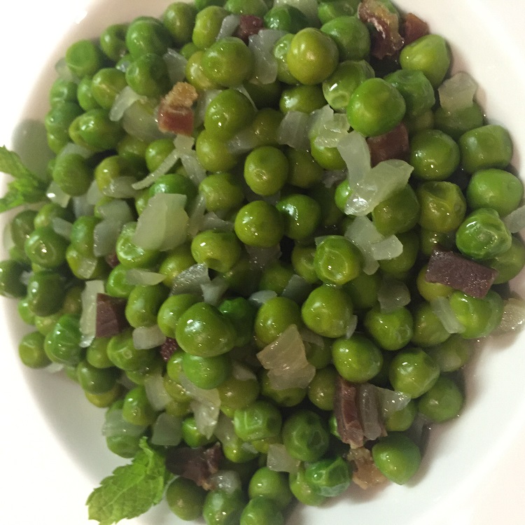 Guisantes salteados